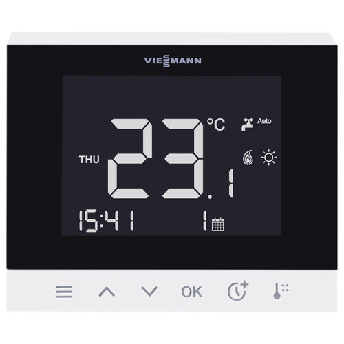 Telecomando per riscaldamento - VITOTROL 100-E - VIESSMANN - opaco / con touch screen