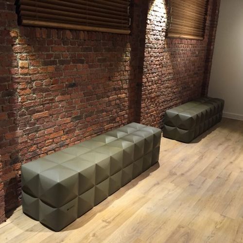 Panca contemporanea - THE BENCH - SIXINCH Furniture - Design - Foamcoating - in schiuma ad alta densità rivestita / senza schienale / senza braccioli