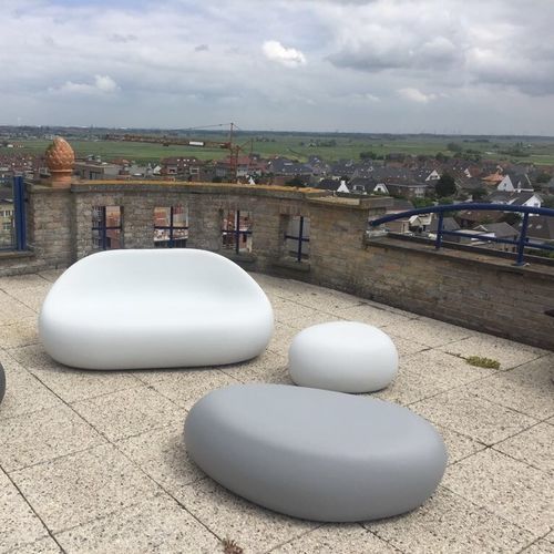 Tavolino basso contemporaneo - STEEN - SIXINCH Furniture - Design - Foamcoating - in schiuma ad alta densità rivestita / con supporto tessuto / per uso residenziale