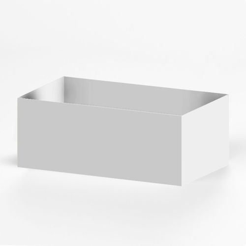 Fioriera in alluminio - SIXINCH Furniture - Design - Foamcoating - rettangolare / contemporanea / contract