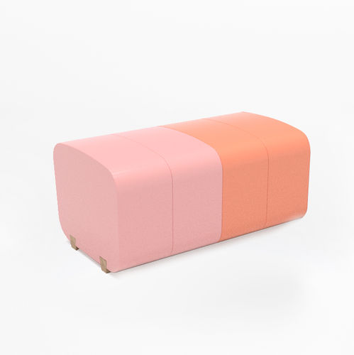Panca contemporanea - Connection - SIXINCH Furniture - Design - Foamcoating - in schiuma ad alta densità rivestita / senza schienale / senza braccioli