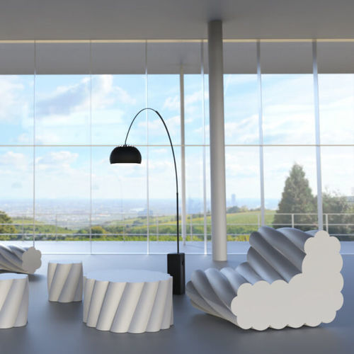 Poltrona design originale - Twist - SIXINCH Furniture - Design - Foamcoating - in schiuma ad alta densità rivestita / in schiuma ad alta densità rivestita / marrone