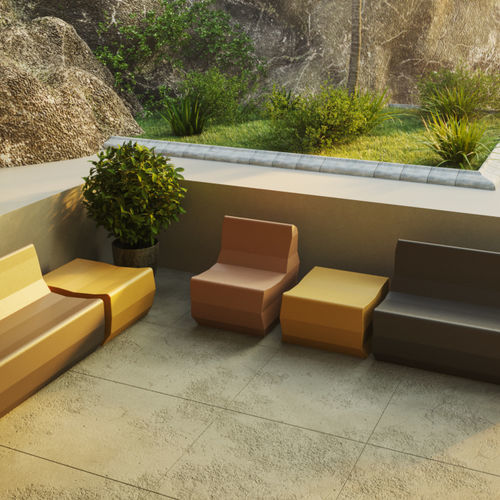 Poltrona contemporanea - Crushed - SIXINCH Furniture - Design - Foamcoating - in schiuma ad alta densità rivestita / in schiuma ad alta densità rivestita / marrone