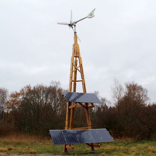 Sistema di alimentazione solare a isola ibrido - DALI POWER TOWER - Innoventum - eolico