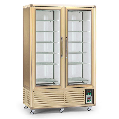 Vetrina refrigerata ad armadio - ECO DISPLAY 800 GBT  - TECFRIGO SPA  - per negozio / con illuminazione / su rotelle