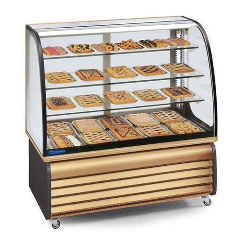 Vetrina refrigerata espositiva - BRIO 136 Q NEUTRA - TECFRIGO SPA  - per pasticceria / con illuminazione / su rotelle