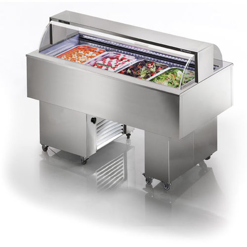 Buffet refrigerato centralizzato - ISOLA 4.0 VT SS INOX - TECFRIGO SPA  - freddo ventilato / per ristorante