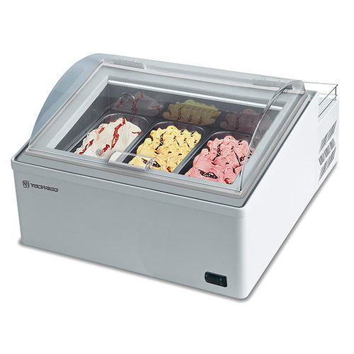 Vetrina refrigerata da appoggio - ICE POINT 3 - TECFRIGO SPA  - per negozio / con illuminazione / per gelato