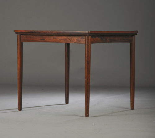 Tavolo da pranzo design scandinavo - 1960-69 - paere dansk - in legno di rosa / rettangolare / quadrato