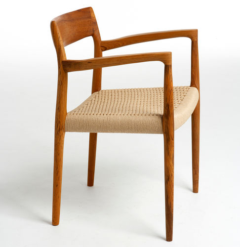 Sedia design scandinavo - 1958 CARVER - paere dansk - da interno / in rovere / con supporto in noce