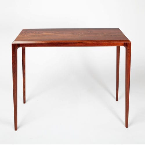 Consolle design scandinavo - PD 60 - paere dansk - in legno di rosa / in wengé / rettangolare