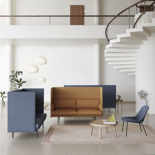 Divano contemporaneo - OUTLINE - Muuto - in tessuto / in pelle / in espanso