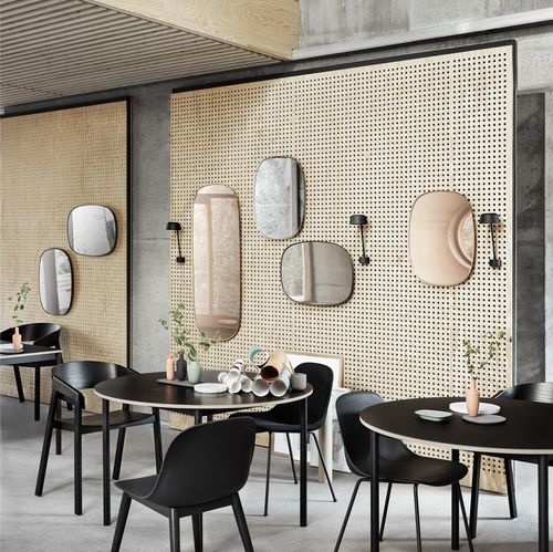 Specchio a muro - FRAMED - Muuto - classico / rettangolare / in acciaio con rivestimento a polvere