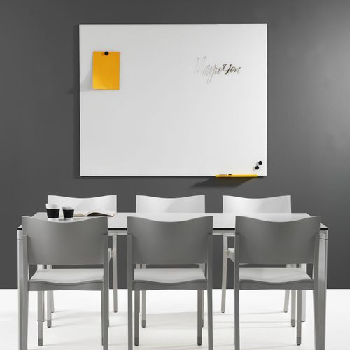 Tabellone magnetico - MAGVISION - ABSTRACTA - bianco / da parete / in vetro