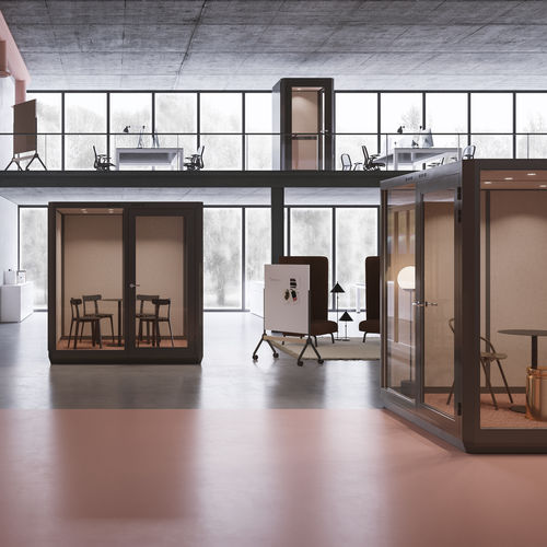 Ufficio POD acustico - PLENTY - ABSTRACTA - in vetro / per open space