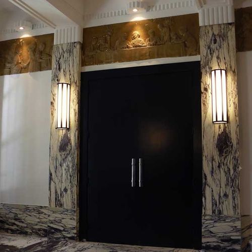 Applique Art Deco - SCAN&Eacute;A 700 - raphael armand luminaires - da esterno / in acciaio laccato / in PMMA