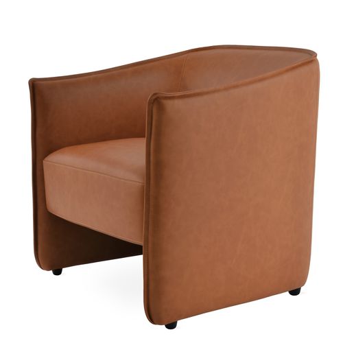 Poltrona contemporanea - CONRAD - sohoConcept - in pelle / grigia / marrone