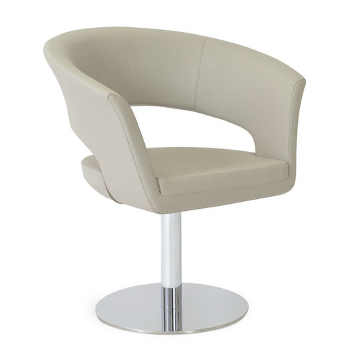 Poltrona contemporanea - ADA - sohoConcept - in acciaio / contract / girevole