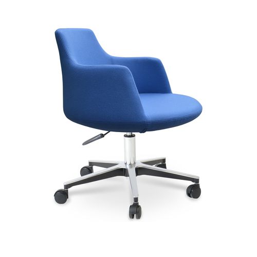 Sedia da ufficio contemporanea - DERVISH - sohoConcept - in tessuto / in pelle / regolabile