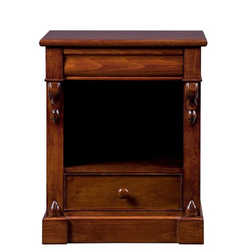Comodino in stile vittoriano - T-488 - ArtesMoble - in noce / in faggio / rettangolare