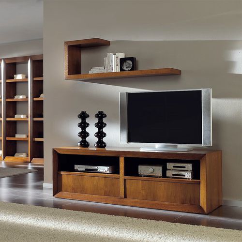 Parete attrezzata TV contemporaneo - T-713 - ArtesMoble - in noce / in faggio / su misura