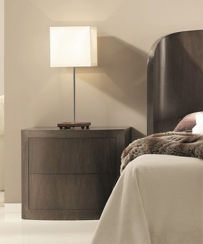 Comodino contemporaneo - T-836 - ArtesMoble - in noce / rettangolare / con cassetti