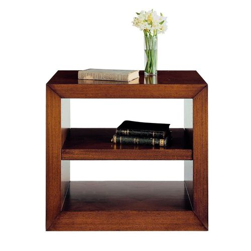 Comodino contemporaneo - T-673 - ArtesMoble - in noce / in faggio / con supporto in noce
