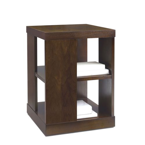 Tavolo d'appoggio contemporaneo - T-842 - ArtesMoble - in noce / in faggio / con supporto in faggio