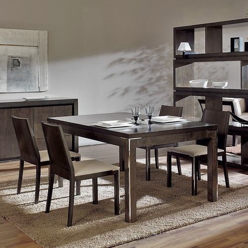 Tavolo da pranzo contemporaneo - T-736 - ArtesMoble - in noce / in faggio / con supporto in legno