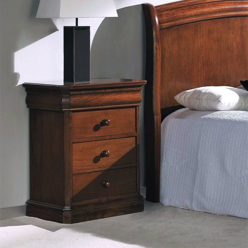 Comodino classico - T-593 - ArtesMoble - in noce / in faggio / rettangolare