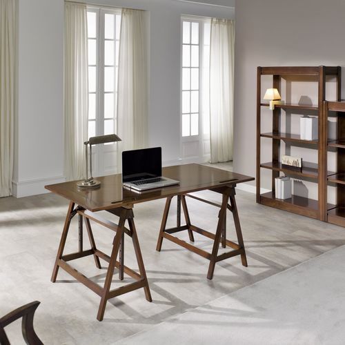 Tavolo da lavoro contemporaneo - T-586 - ArtesMoble - in faggio / in noce / con supporto in legno