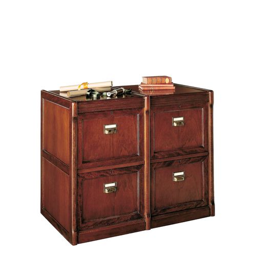 Armadio classificatore basso - T-550B - ArtesMoble - in noce / in faggio / con cassetti