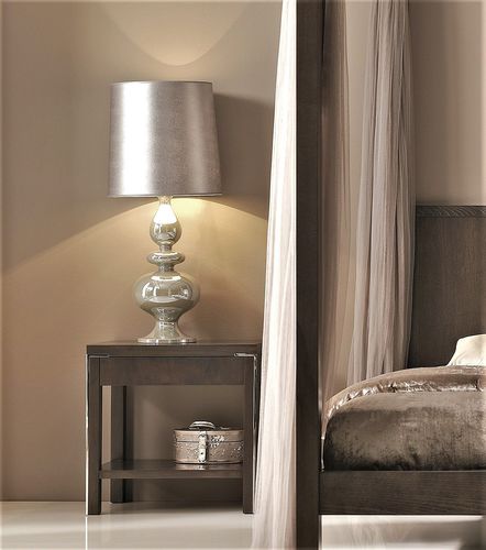 Comodino contemporaneo - T-758 - ArtesMoble - in noce / in faggio / con supporto in legno