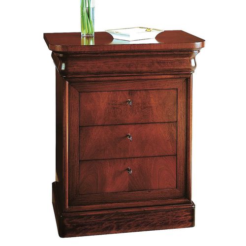Comodino classico - T-657 - ArtesMoble - in noce / in faggio / rettangolare