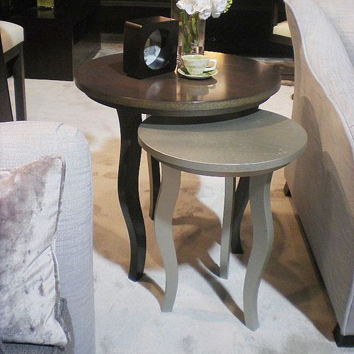 Tavolo d'appoggio contemporaneo - T-805T806 - ArtesMoble - in noce / in faggio / con supporto in faggio
