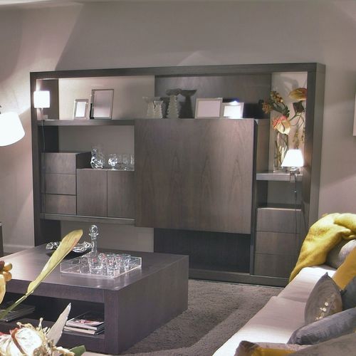 Parete attrezzata TV contemporaneo - T-785 - ArtesMoble - in noce / in faggio / modulare