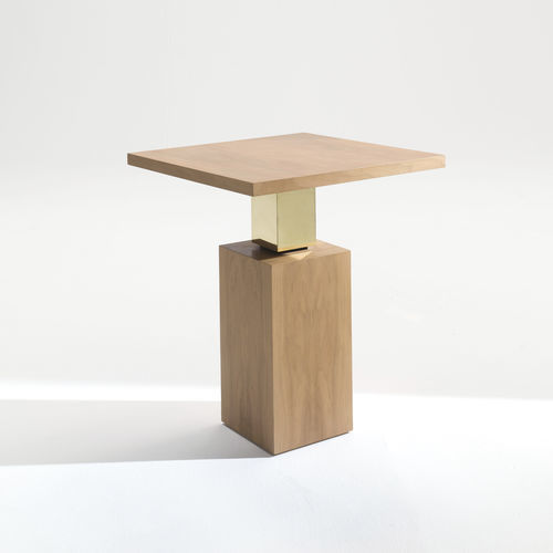 Tavolo d'appoggio contemporaneo - T-994 - ArtesMoble - in noce / in acciaio inossidabile / in ottone lucidato