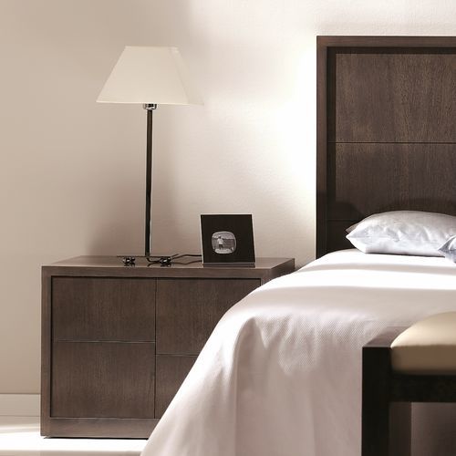 Comodino contemporaneo - T-773 - ArtesMoble - in noce / rettangolare / con cassetti
