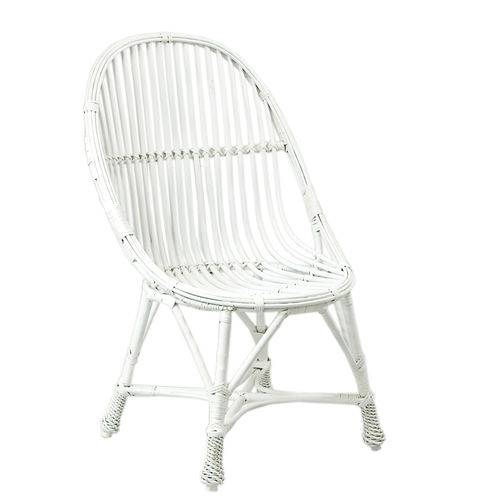 Poltrona in stile rustico - FST0081 - Gie El - in rattan / bianca / per hotel
