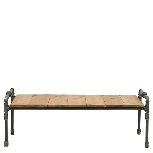 Panca design industriale - FUR0040 - Gie El - in legno / in acciaio