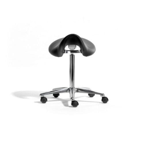 Sgabello contemporaneo - RODEO - Welonda - con supporto in metallo / con rotelle / con base a stella