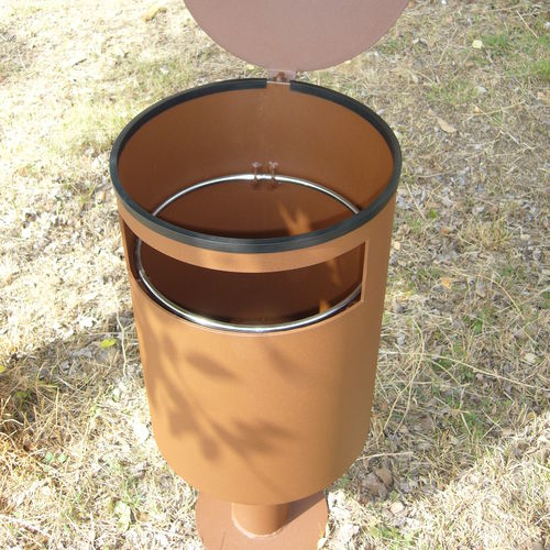 Portarifiuti pubblico - CIM - FREPAT URBAN EQUIPMENT - da terra / in acciaio galvanizzato / in acciaio COR-TEN®