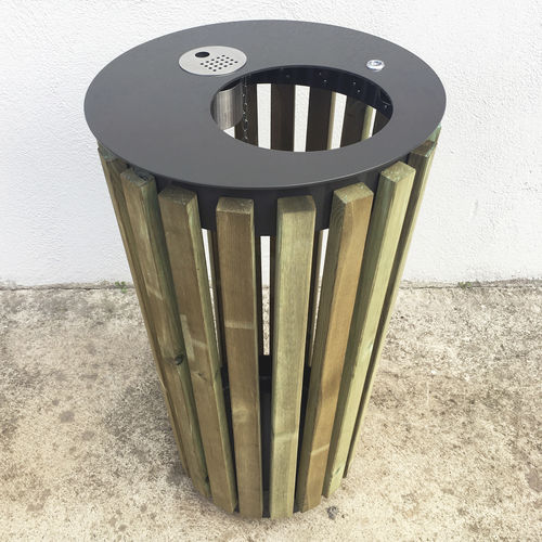 Portarifiuti pubblico - INN CONIC B - FREPAT URBAN EQUIPMENT - per raccolta differenziata / in acciaio galvanizzato / in acciaio COR-TEN®