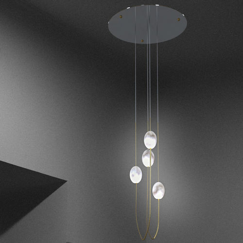 Lampadario contemporaneo - VÉNUS 04 - Octavio Amado - in ottone / in alabastro / con 4 punti luce