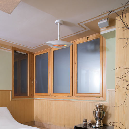 Stufa ad infrarossi da soffitto - HBA01 - Phormalab - elettrica / contract / orientabile