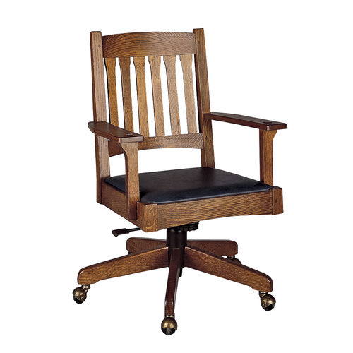 Sedia da ufficio classica - MISSION : 89/91-323 - STICKLEY - in rovere / in ciliegio / imbottita