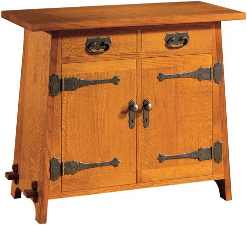 Credenza classica - MISSION : ROYCROFT CELLARET  - STICKLEY - in rovere