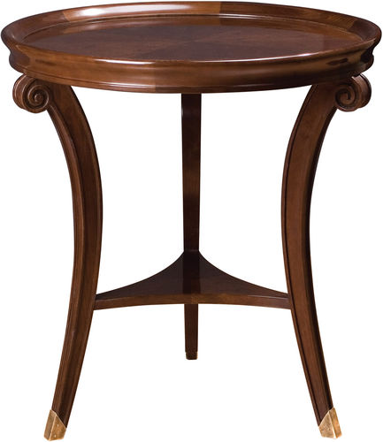 Tavolo d'appoggio classico - JOHN WIDDICOMB : TRIPOD JW-2720 - STICKLEY - impiallacciato in legno / rotondo / per uso residenziale