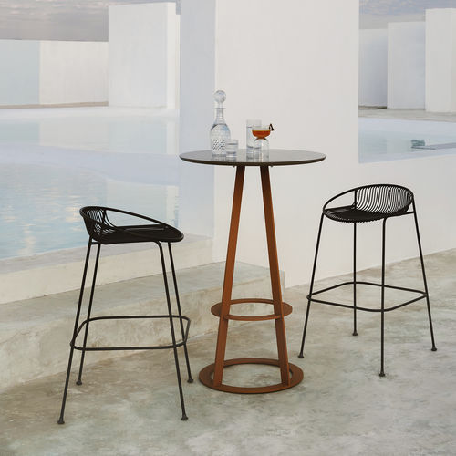 Sedia alta contemporanea - Hula  - HALDANE - da cucina / da esterno / in Sunbrella®