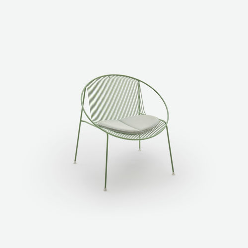 Poltrona contemporanea - Hula  - HALDANE - in Sunbrella® / in acciaio inossidabile / con cuscino rimovibile